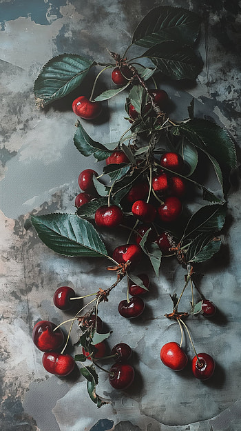 Fresh Cherry Delight - Elegant HD phone wallpaper