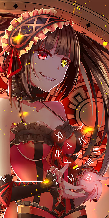 heterochromia, Kurumi Tokisaki, Anime, Date A Live HD phone wallpaper