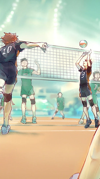Volleyball, Anime, Art, sports HD phone wallpaper