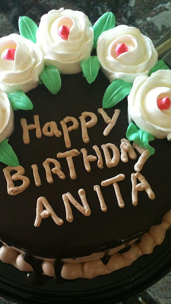 A Name, Anita, Cake, happy birtay HD phone wallpaper