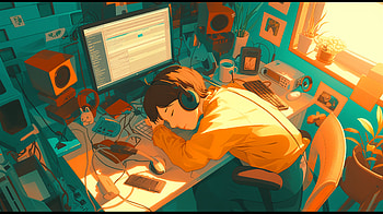 Lofi Study Vibes: Ultra for Relaxation, lofi, sleeping, Study, computer, workspace HD wallpaper