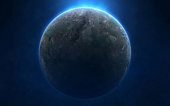 Universe, Shadow, Planet HD wallpaper