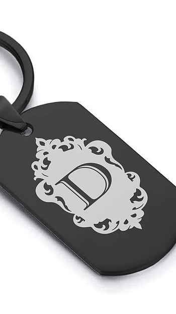 D Name, Black Design HD phone wallpaper
