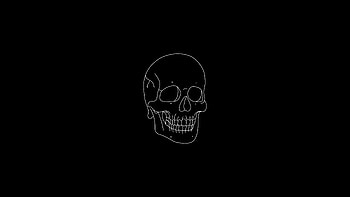 Skull Light Minimal , skull, minimalism, minimalist, dark, black HD wallpaper