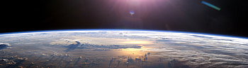 earth, clouds, sky, sun HD wallpaper