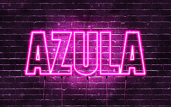 Happy Birtay Azula, , pink neon lights, Azula name, creative, Azula Happy Birtay, Azula Birtay, popular japanese female names, with Azula name, Azula HD wallpaper
