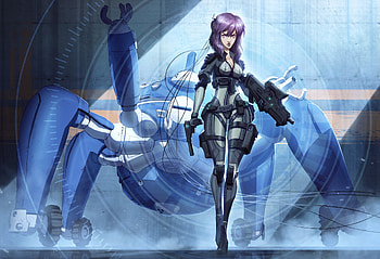 Ghost In The Shell Artwork , ghost-in-the-shell, artist, artwork, digital-art, artstation HD wallpaper