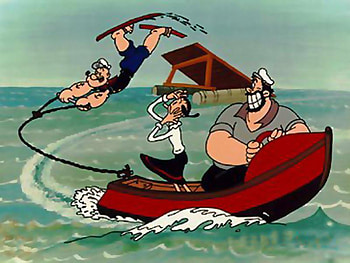 Popeye, olive oil, boat, tow, pluto HD wallpaper