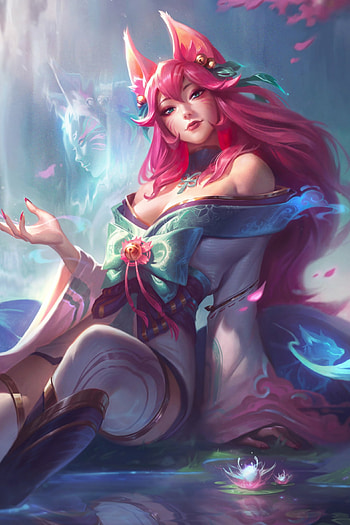 Spirit Blossom Ahri, Ahri (League Of Legends), video game, League Of Legends HD phone wallpaper