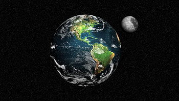 Space stars planets Zamlya moon earth | | 175167 | UP HD wallpaper
