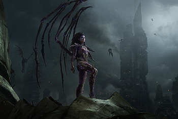 video games swarm Sarah Kerrigan Queen Of Blades StarCraft II Starcraft II: Heart of the Swarm Starcraft 2 / HD wallpaper