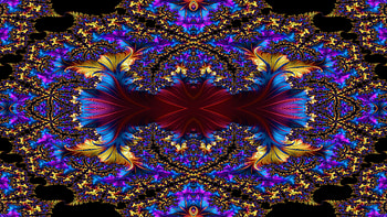 Trippy Psychedelic Fractal, trippy, psychedelic, aesthetic, purple, Abstract, fractal, abstract purple HD wallpaper