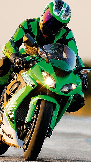Ninja Bike, Bike Rider, Stunt HD phone wallpaper