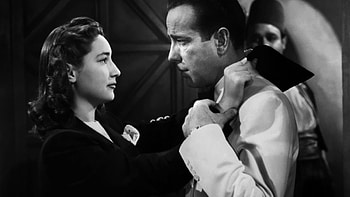 Joy Page and Humphrey Bogart, Casablanca HD wallpaper