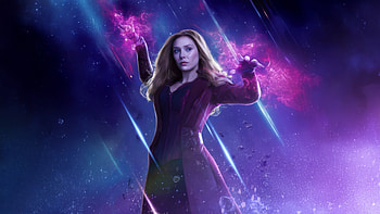 Wanda Maximoff Queen Of Hex Energy, scarlet-witch, superheroes, artwork, art, digital-art, ai HD wallpaper