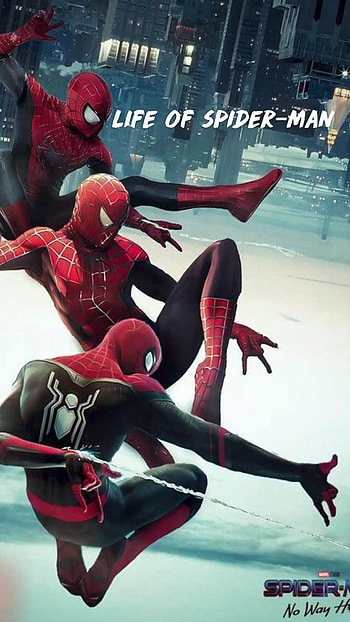 Spiderman, red, marvel HD phone wallpaper