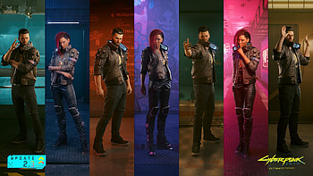 Cyberpunk 2077 – Iconic Video Game Characters in Vivid Colors, video game, Cyberpunk 2077 HD wallpaper