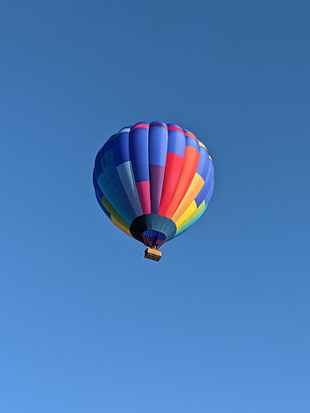 Sky, Miscellanea, Miscellaneous, Multicolored, Motley, Flight, Balloon HD phone wallpaper