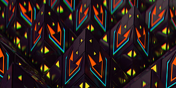 Pyramids, Multicolored, Motley, Structure, 3D, Shapes, Shape HD wallpaper