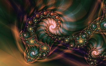 Fractal Spirals, digital art, spirals, fractal, abstract HD wallpaper