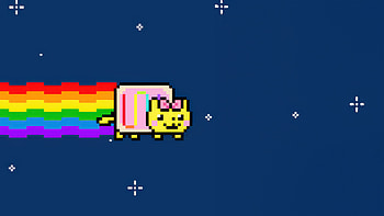 Nyan Cat, cat, 8-bit, artist, artwork, digital-art, deviantart HD wallpaper