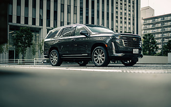 2022, Cadillac Escalade, , front view, exterior, gray Escalade, american cars, Cadillac HD wallpaper