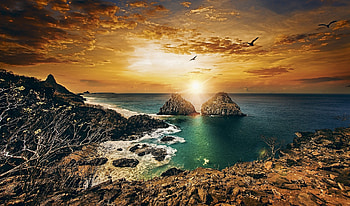 Coastal beauty, Stunning landscapes, Brazilian scenery, backgrounds HD wallpaper