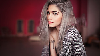 Blonde Model, girls, blonde, brunette, beautiful, model HD wallpaper