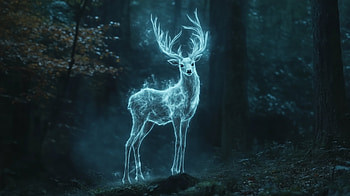 of Harry Potter's Enchanted Patronus - The Stag, movie, Harry Potter, deer HD wallpaper