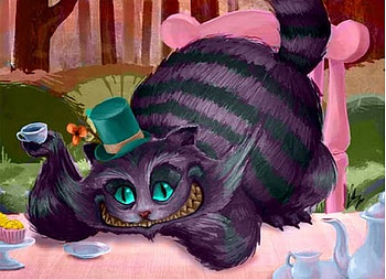 Cheshire Cat, cat, alice in wonderland, cheshire HD wallpaper