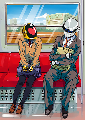 daft punk, electronica, love, pareja, music, daftpunk, couples HD phone wallpaper
