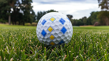 Golf Ball on Lush Green Grass, golf ball, grass, Sports HD wallpaper