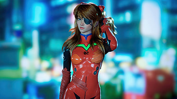 Asuka Evangelion, neon-genesis-evangelion, asuka-langley-soryu, anime-girl, anime, artist, artwork, digital-art, artstation HD wallpaper