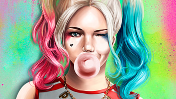 Harley Quinn Arts, harley-quinn, artwork, artist, digital-art, superheroes, behance HD wallpaper