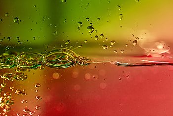 Water, Bubbles, Macro, Multicolored, Motley, Spray, Splash, Gradient HD wallpaper