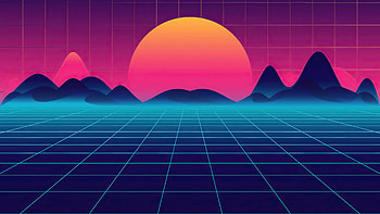 Retro Synthwave Sunrise , synthwave, retrowave, artist, artwork, digital-art HD wallpaper
