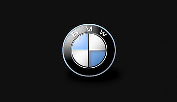BMW Brand Cars Full Black Logo HD wallpaper