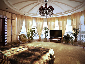 interior, architecture, bed, light, house HD wallpaper