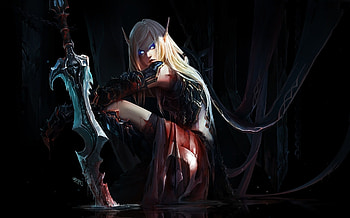 fantasy Art, World Of Warcraft, Death Knights, Chenbo, Blood Elf / and Mobile Backgrounds HD wallpaper