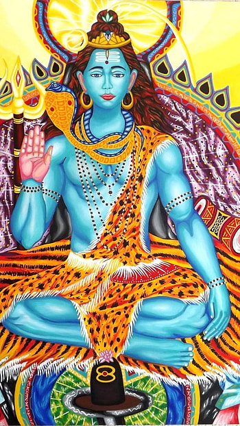 Lord Shiva Live, Painting, Lord Shiva HD phone wallpaper