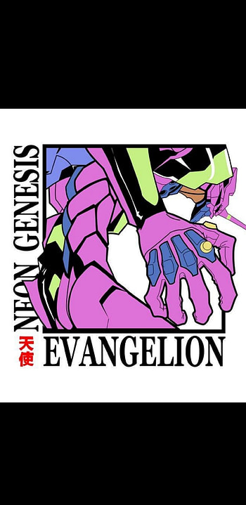 Evangelion, magenta, white HD phone wallpaper