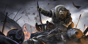 Dwarf, Tlefield sword, Fantasy armor, Digital art HD wallpaper