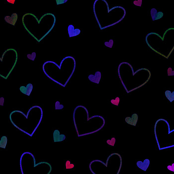 Colorful neon hearts, background HD phone wallpaper