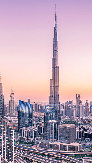 Dubai Skyline, Travels, Urban town, Cityscape HD phone wallpaper