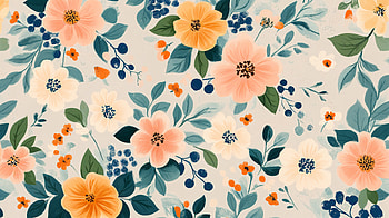 Vibrant Floral Pattern – Ultra, floral pattern, flower, botanical, nature, illustration HD wallpaper