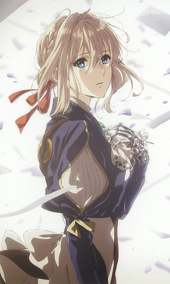 Violet Evergarden — Azure‑Eyed Blonde , blue eyes, blonde, Violet Evergarden (Character), Anime, Violet Evergarden HD phone wallpaper