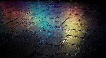 Dark, Multicolored, Motley, Wet, Gradient, Street, Tile HD wallpaper