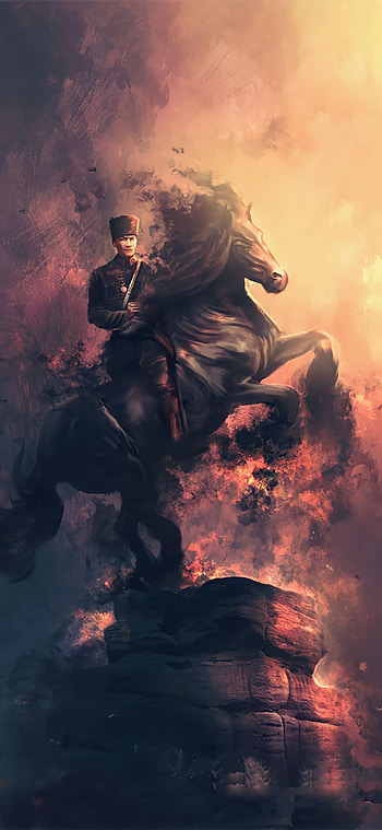 Atatürk, at, bulut_ HD phone wallpaper