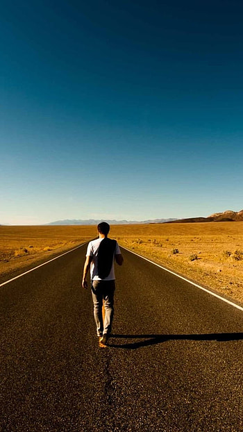Single Boy Attitude, Walking Alone HD phone wallpaper