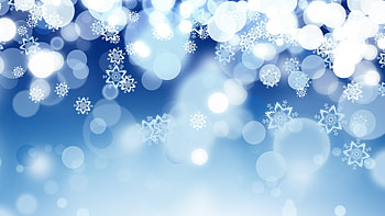Bokeh, snowflakes, vector HD wallpaper